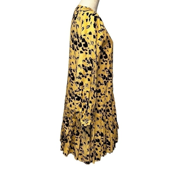 Anine Bing Peyton Painterly Leo Peyton Mini Dress Small S - Picture 6 of 16